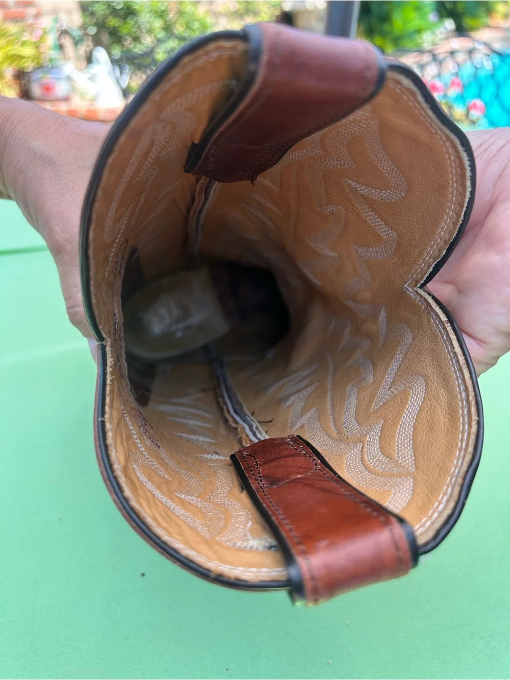 Justin Boots Brown Leather Western Cowboy Boots
